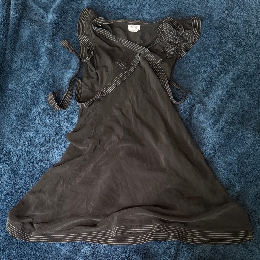 Moschino Black Silk Dress
